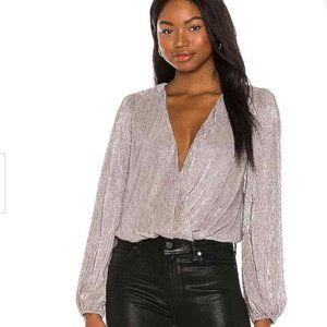 ASTR Metallic Wrap Top - Medium